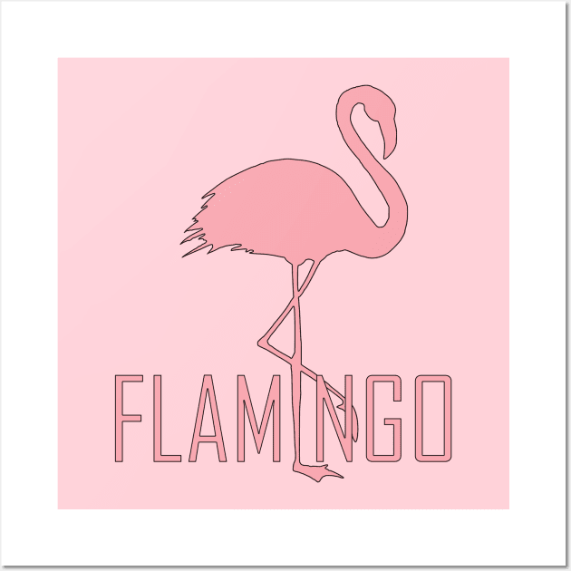 american PINK FLAMINGO flamingo las vegas Wall Art by TareQ-DESIGN